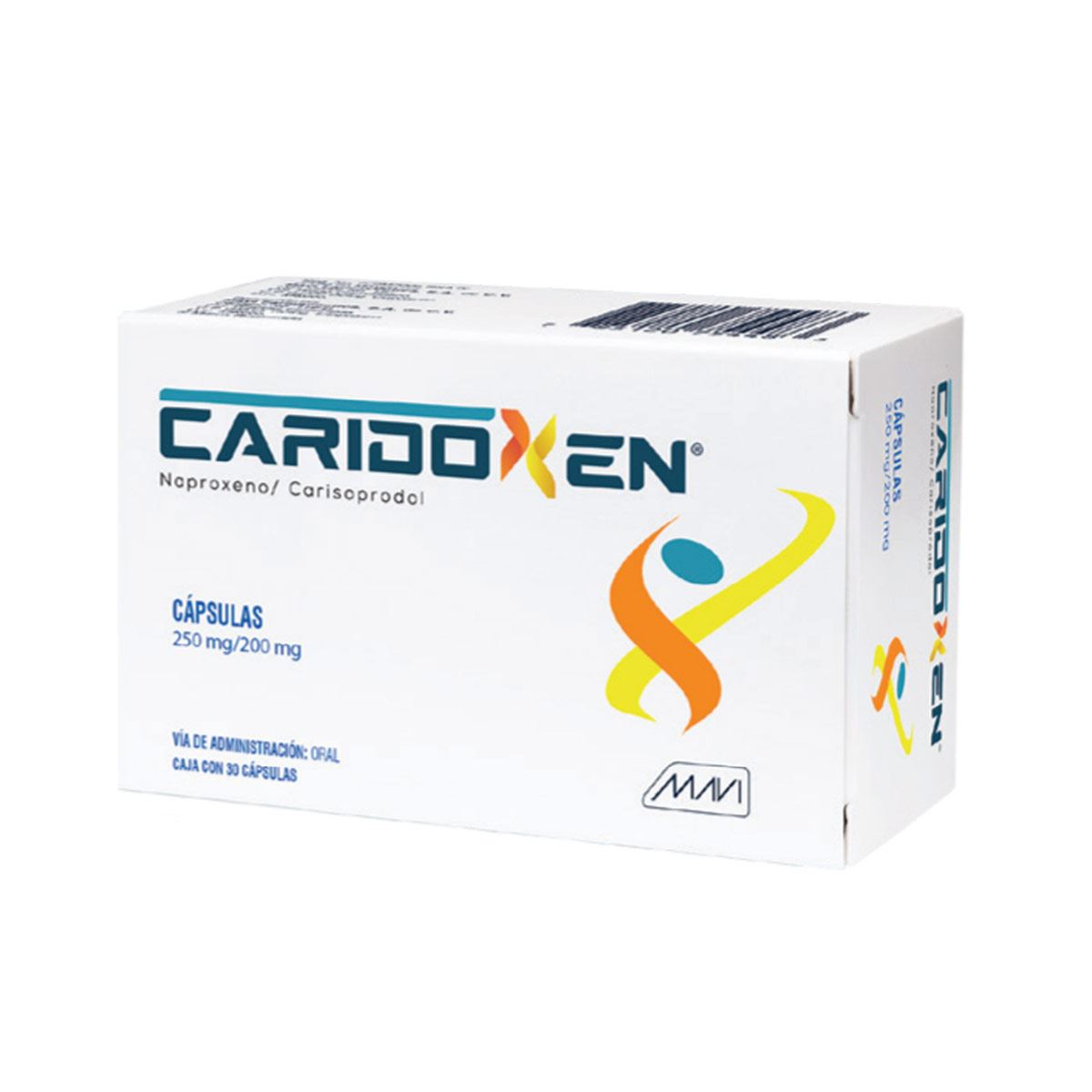 Caridoxen 250mg 200mg cap30mavi