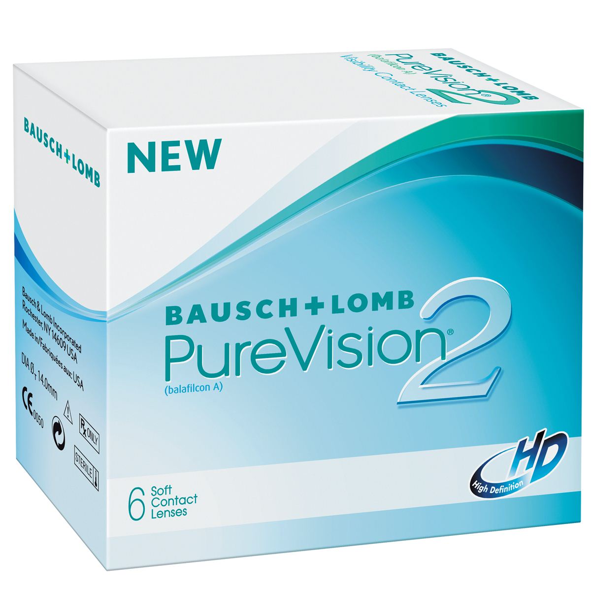 Lentes de contacto Purevision 2 HD 6Pk -02.50 BC8.6