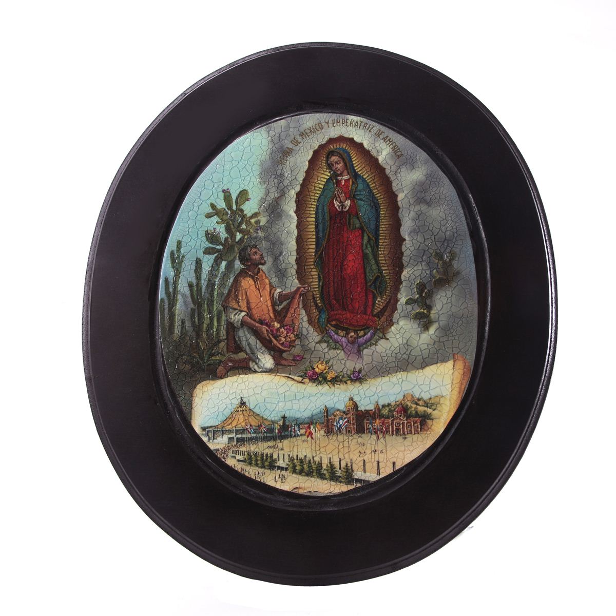 Retablo Red Virgen De Guadalupe C&#47;Juan Diego