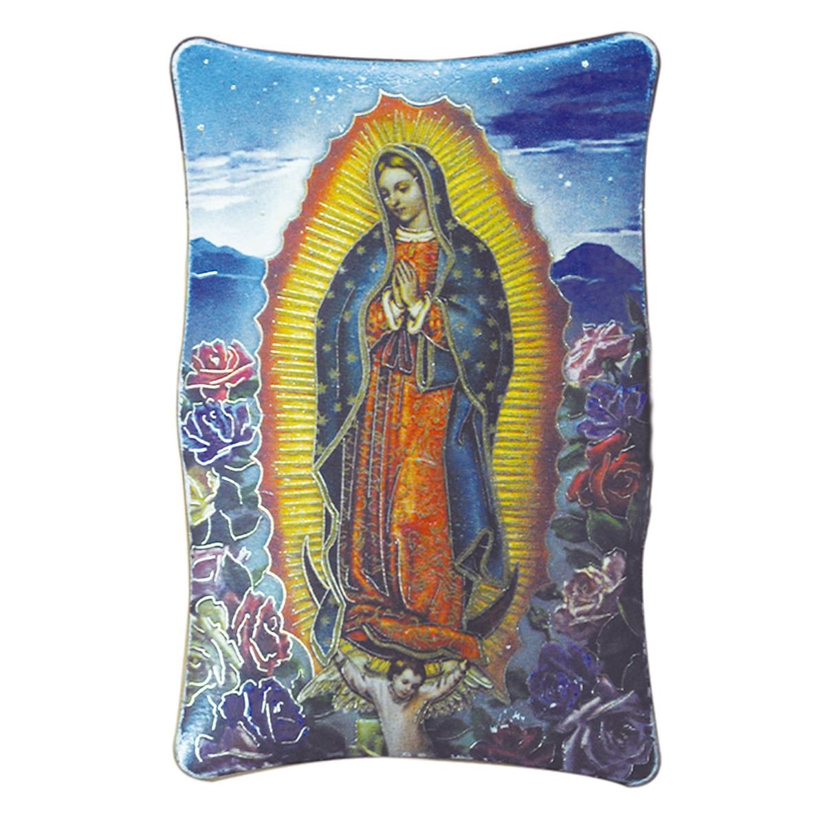 Retablo Virgen Guadalupe. Con  Rosas