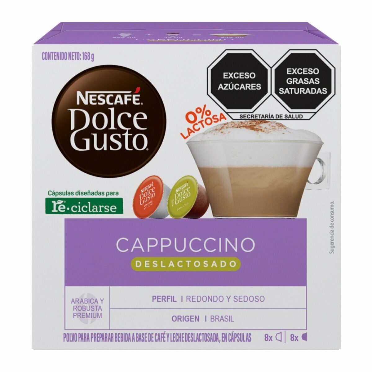 Nescafé Dolce Gusto Cappuccino Deslactosado