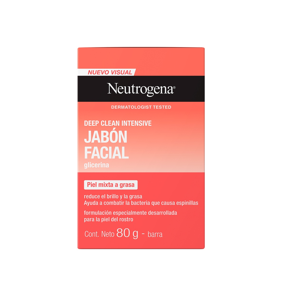 Jabón Facial Neutrogena Piel Mixta a Grasa 80g