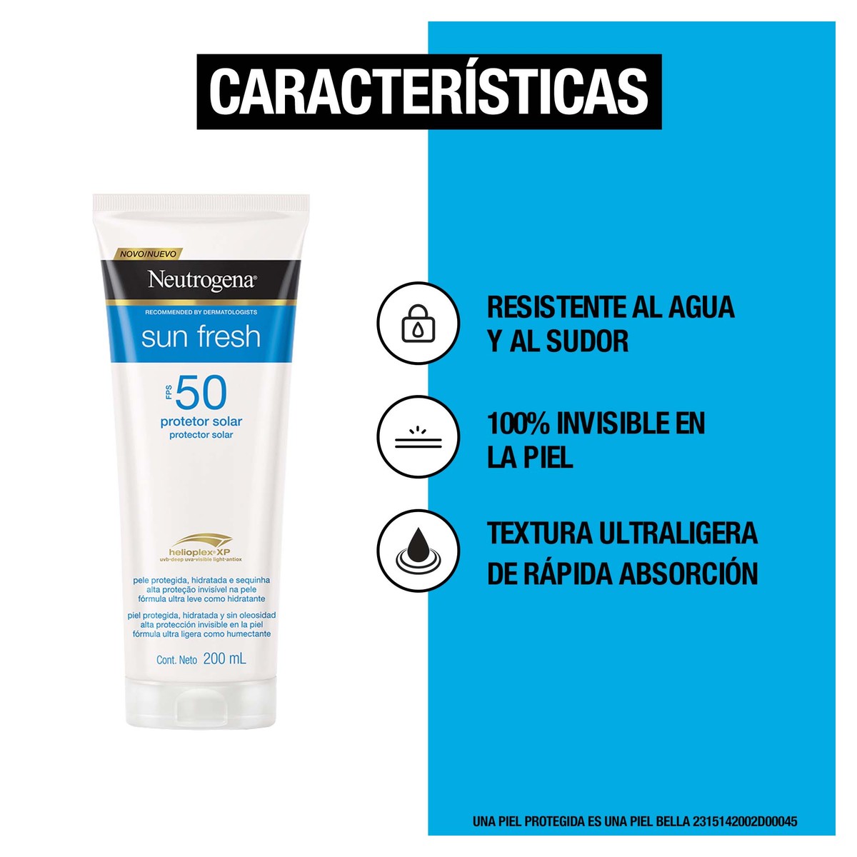 Neutrogena sun fresh corporal fps 50  200ml