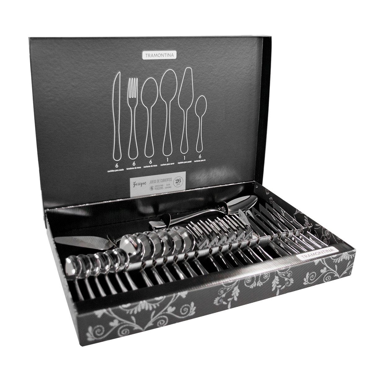 Juego de Cubiertos Tramontina Zurique 26 piezas