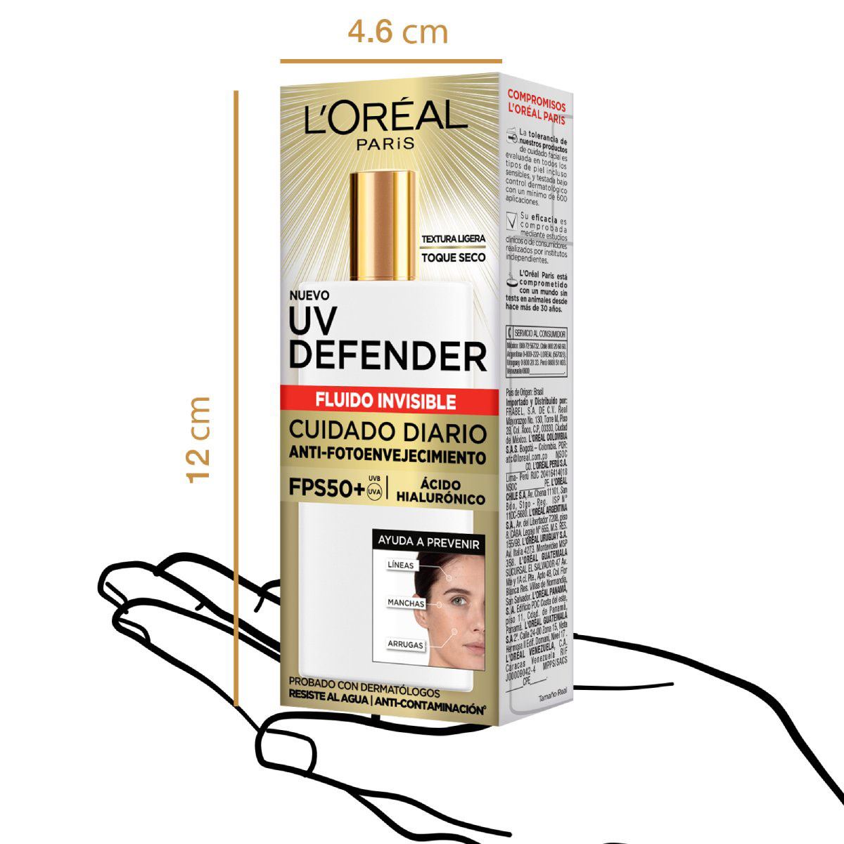 Tratamiento Facial L'Oréal Paris UV Defender Fluido Invisible 40g