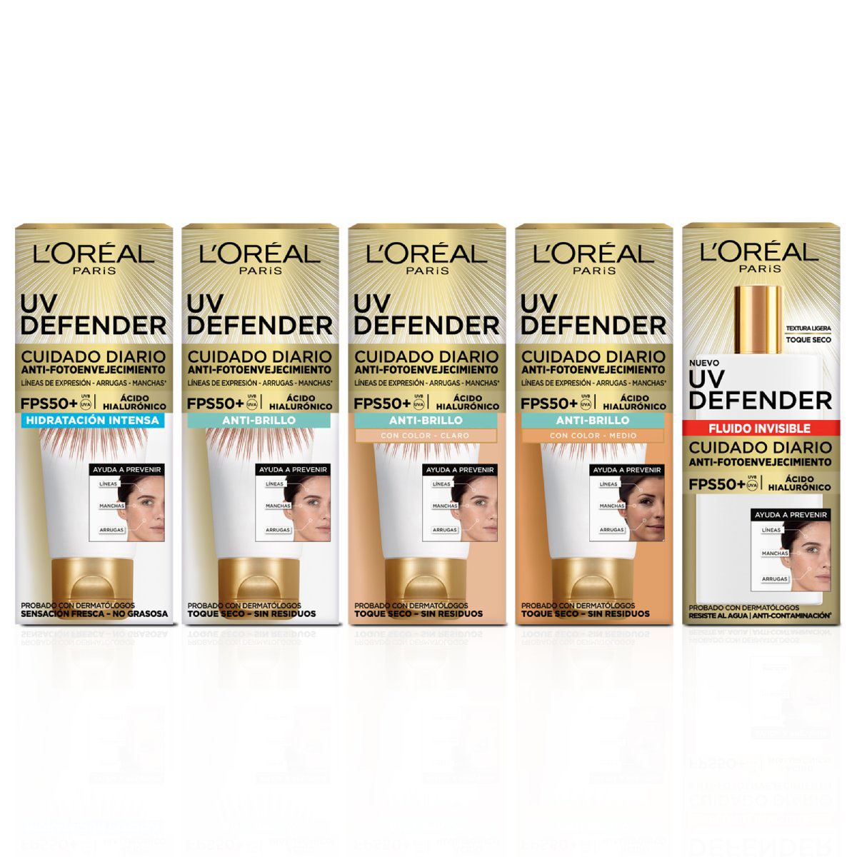 Tratamiento Facial L'Oréal Paris UV Defender Fluido Invisible 40g