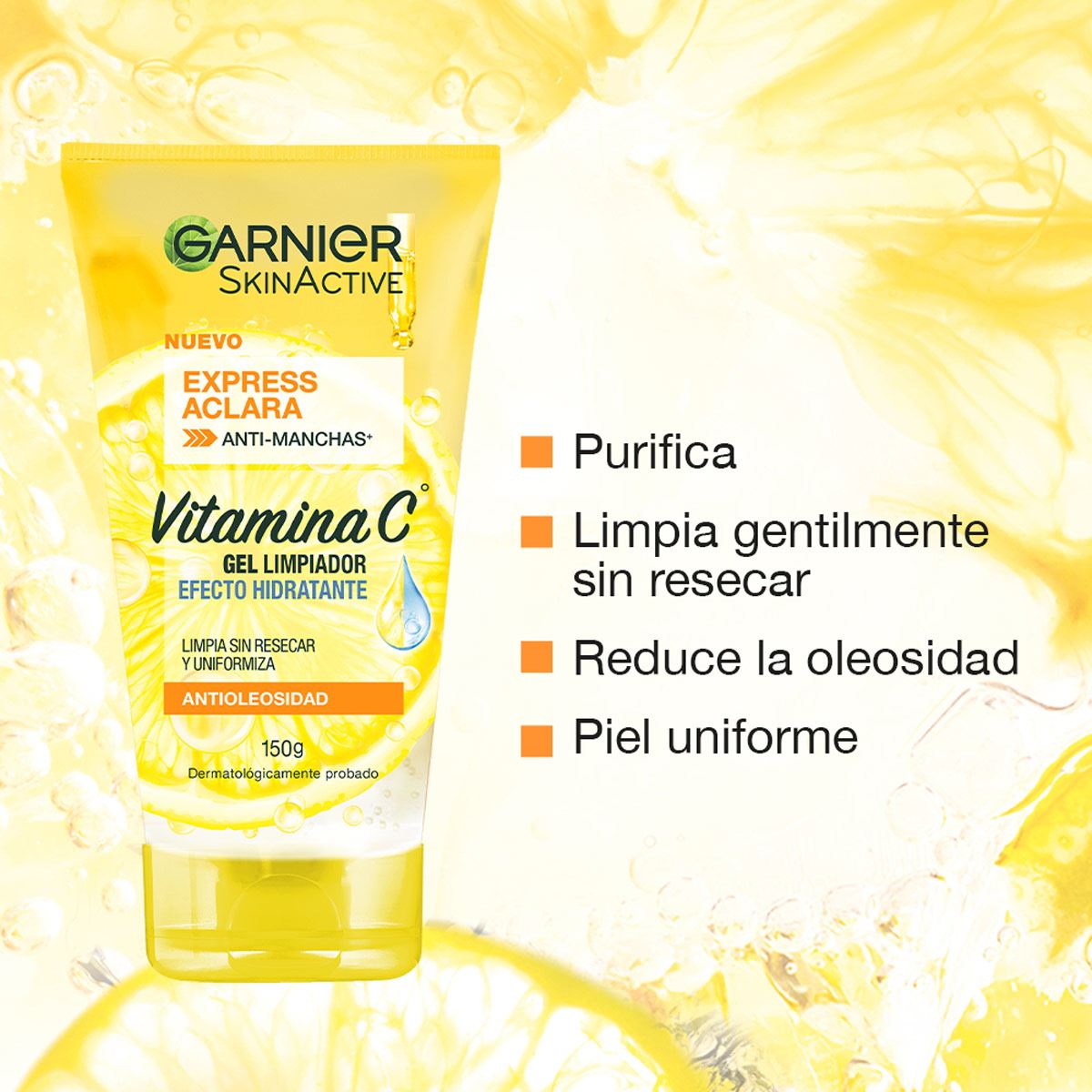 Garnier Express Aclara Facial Cleanser 150g