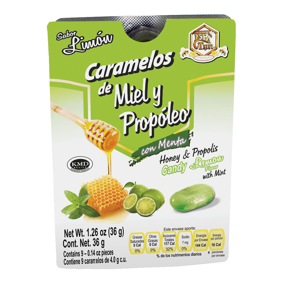 Caramelo Miel y Propoleo Limon