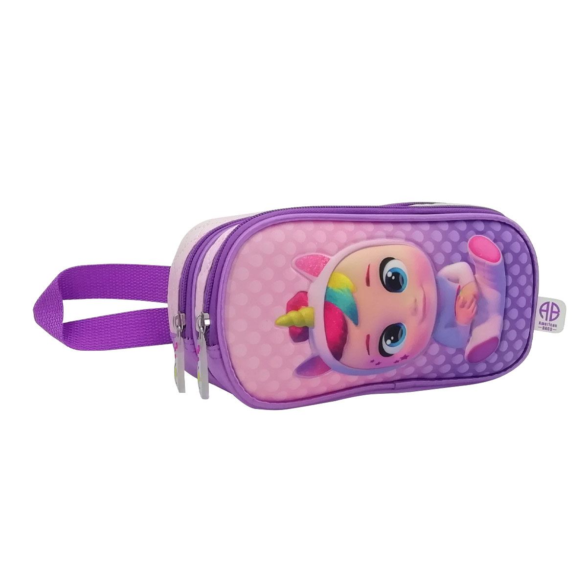 Lapicera Lila Cry Babies American Bags