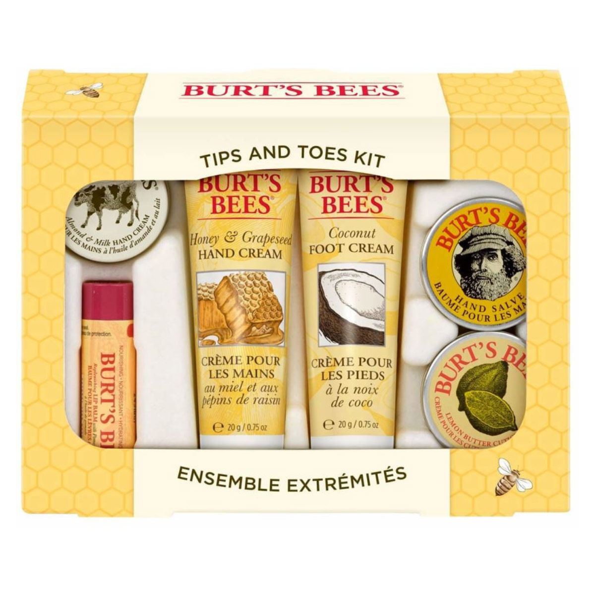 Kit Crema de manos y pies Burt’s Bees 6 piezas
