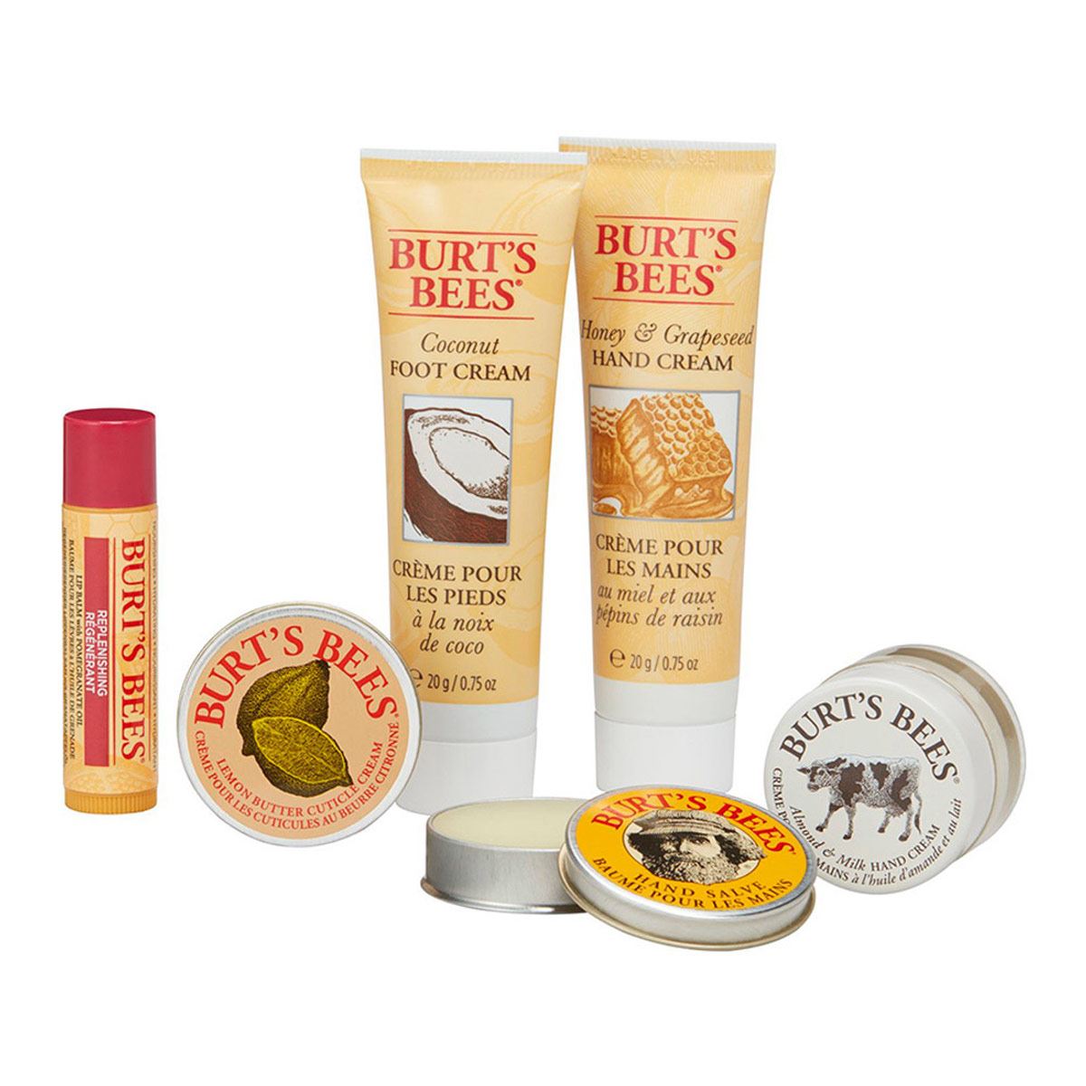 Kit Crema de manos y pies Burt’s Bees 6 piezas