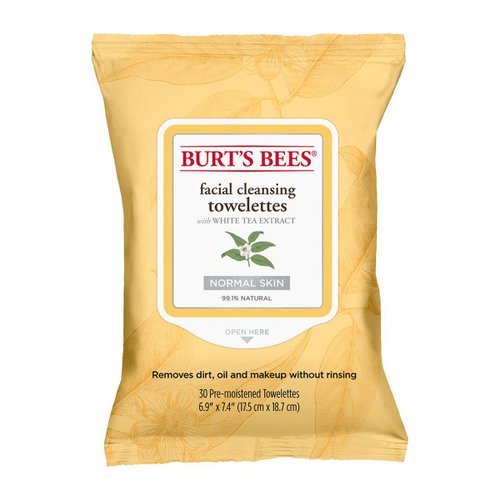 Toallitas Limpiadoras Burt's Bees Extracto de Té Blanco 30 un