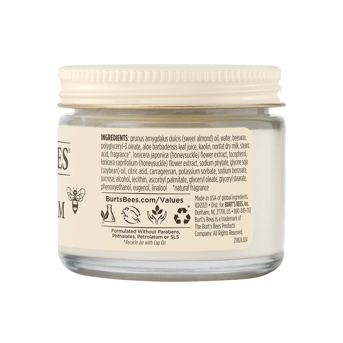 Crema de Manos Burt's Bees Cera de Abejas y Leche de Almendras 55gr