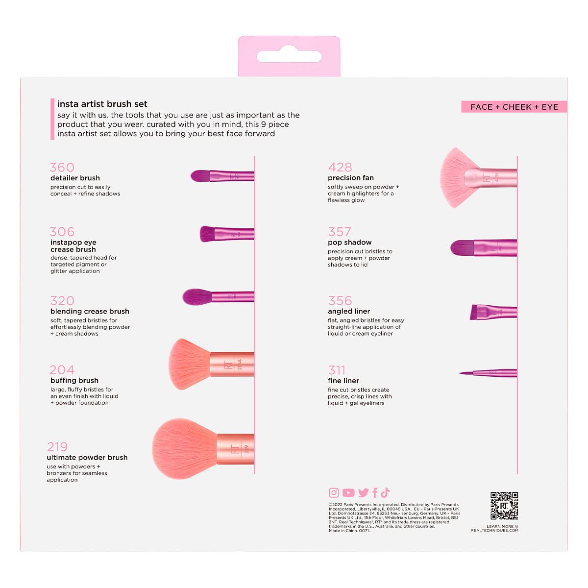 Juego de Brochas Insta Artist Real Techniques