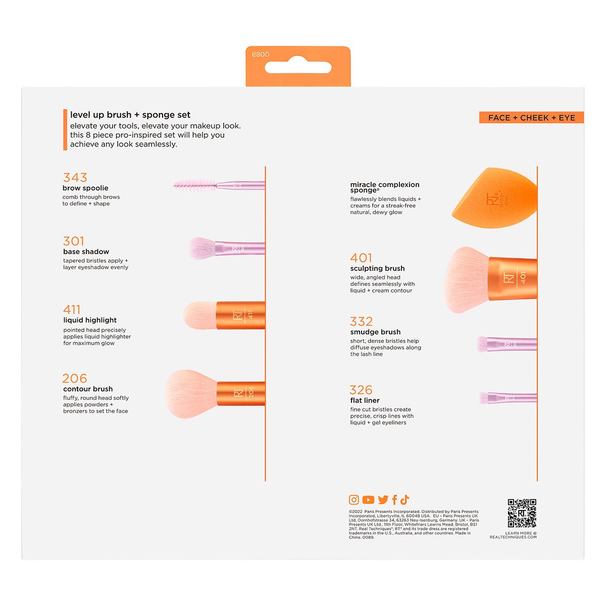 Juego de Brochas y Esponjas Level Up Real Techniques