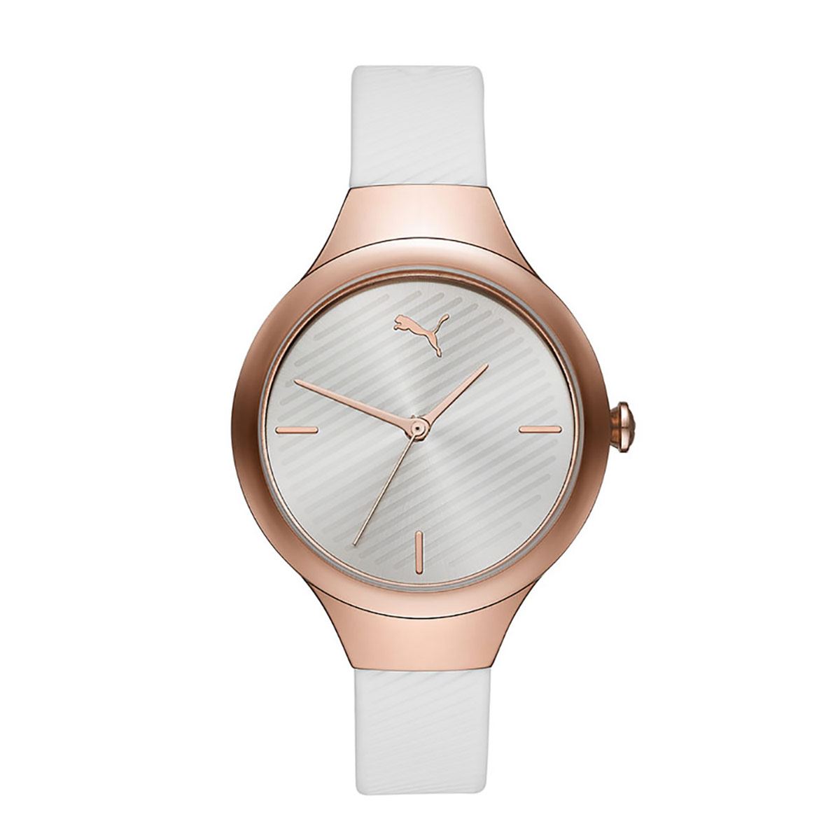 Reloj Puma P1018 Blanco y Plateado Para Dama