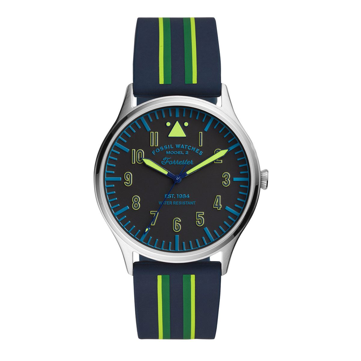 Reloj Fossil Forrester Azul Para Caballero