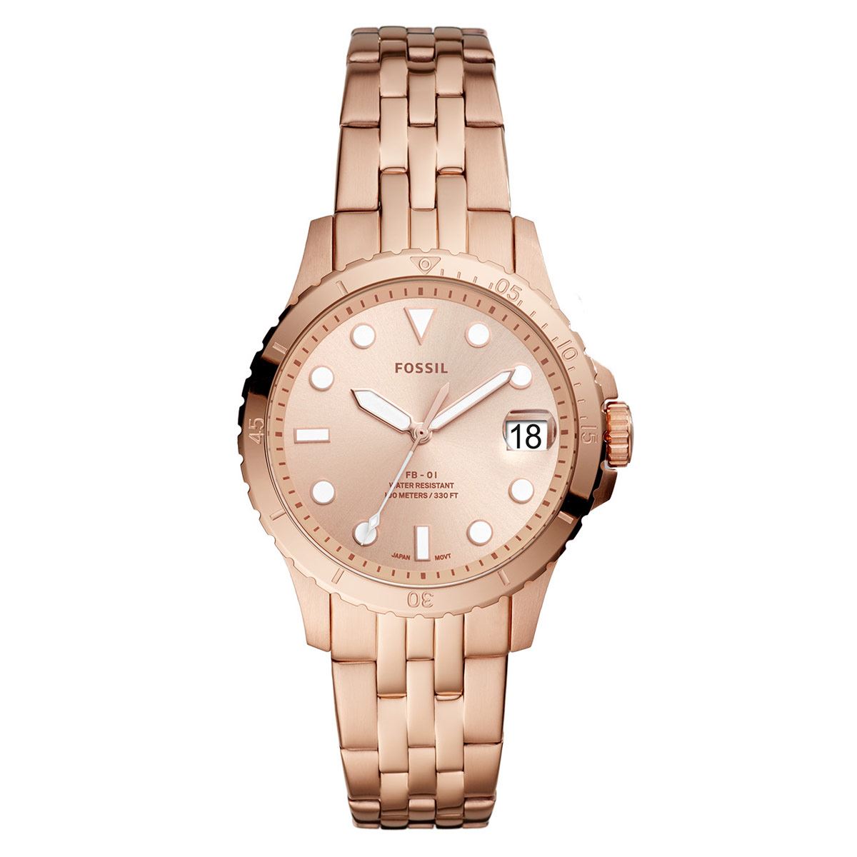 Reloj Fossil Color Oro Rosado Para Dama