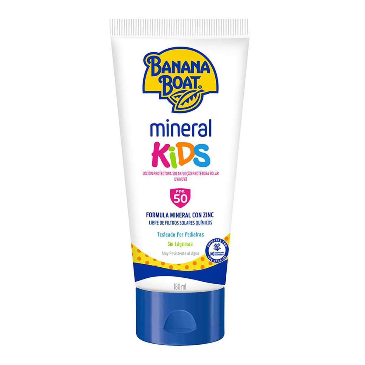 Protector solar Banana Boat Mineral Kids SPF50 ltn 180ml