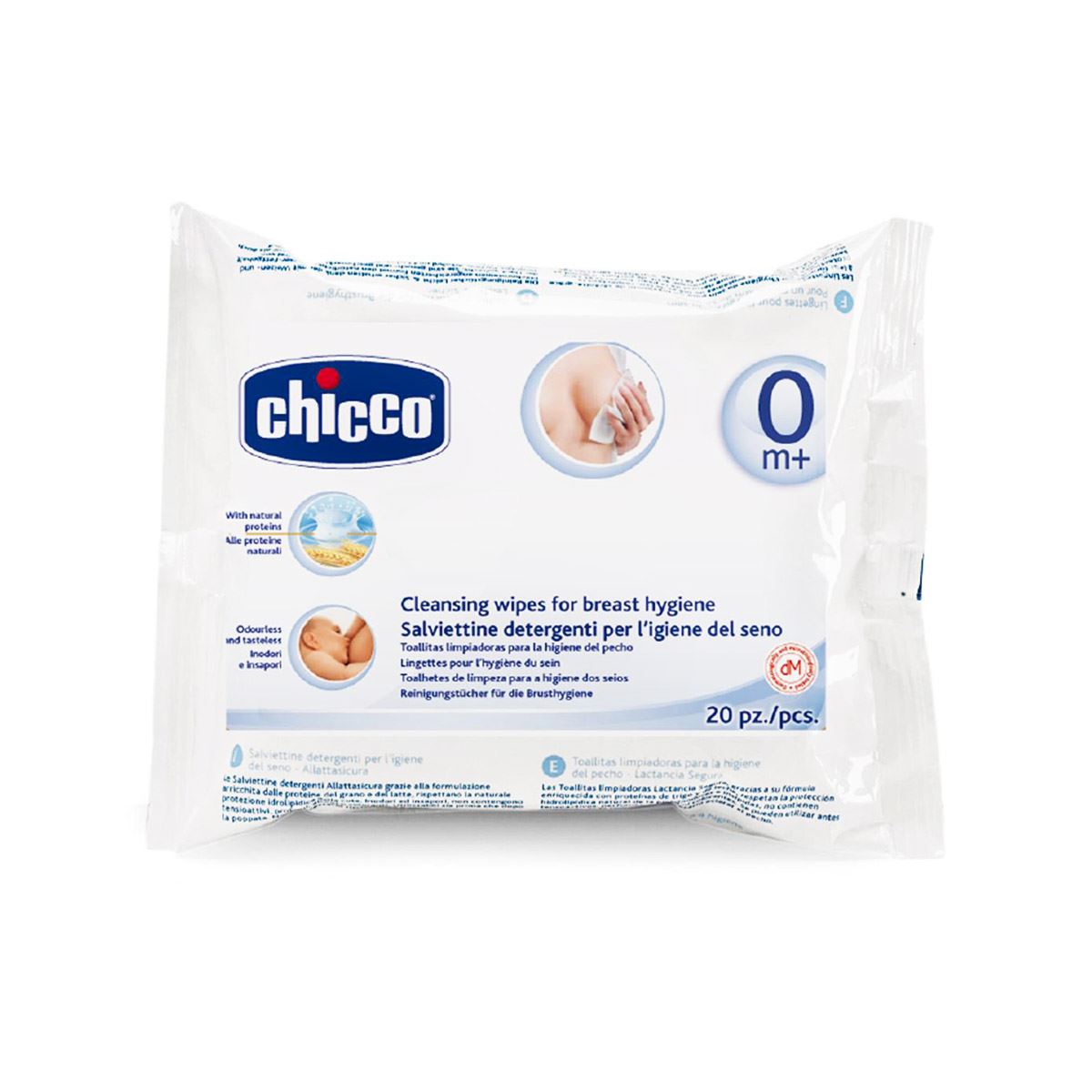 Toallitas humedas para pezon