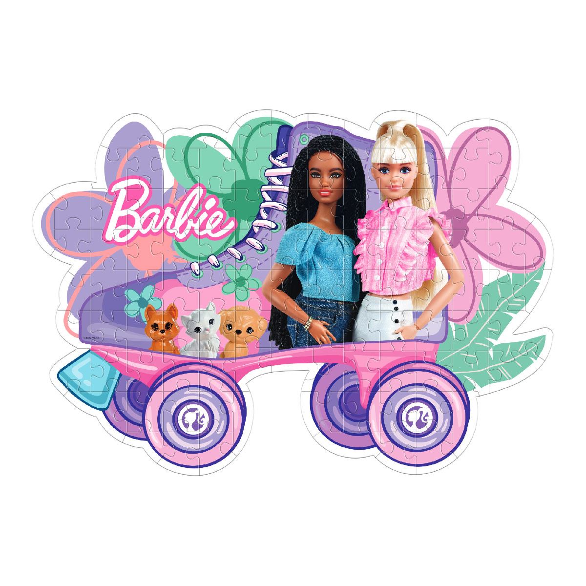 Rompecabezas Barbie Patines 104 piezas