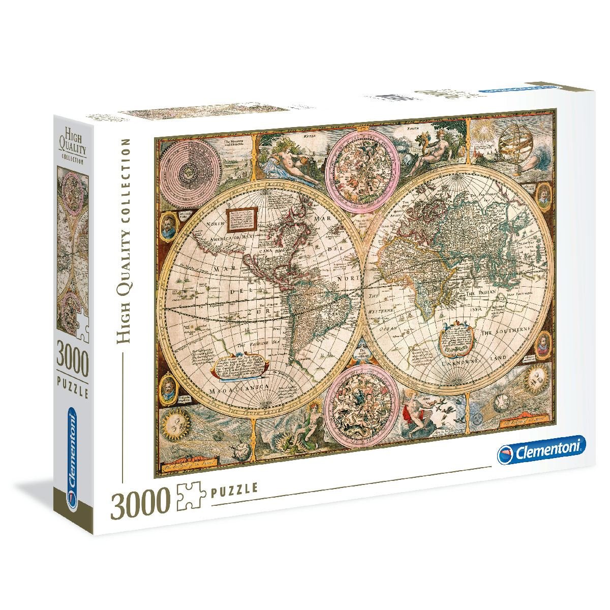 3000 Piezas Old Map
