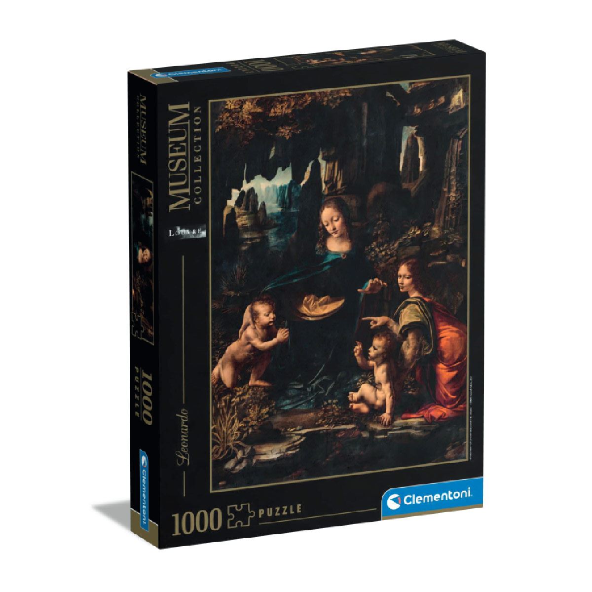 Rompecabezas de 1000 piezas Colección Museo Louvre Leonardo Da Vinci La virgen de las Rocas