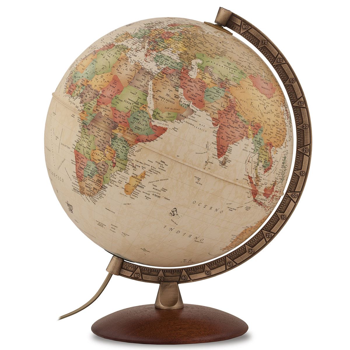 Globo terráqueo de 30 cm modelo ANTIQUUS