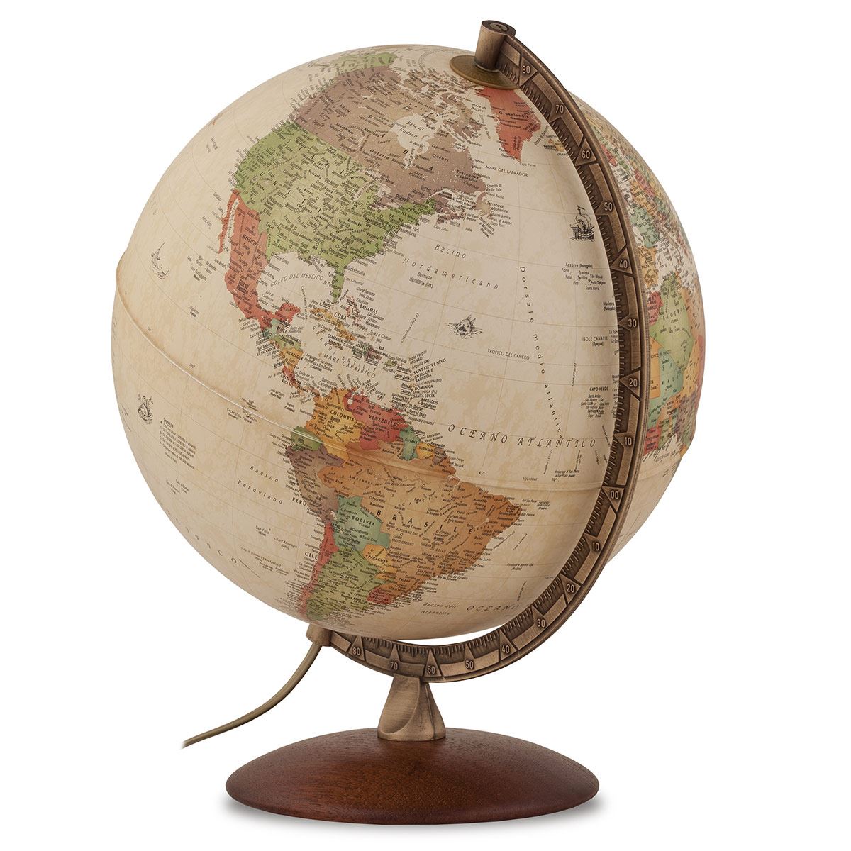 Globo terráqueo de 30 cm modelo ANTIQUUS