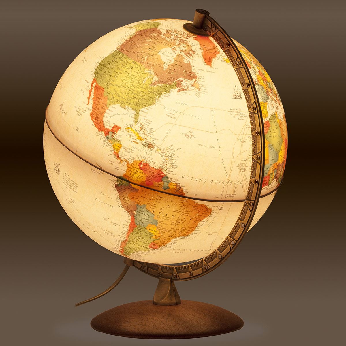 Globo terráqueo de 30 cm modelo ANTIQUUS