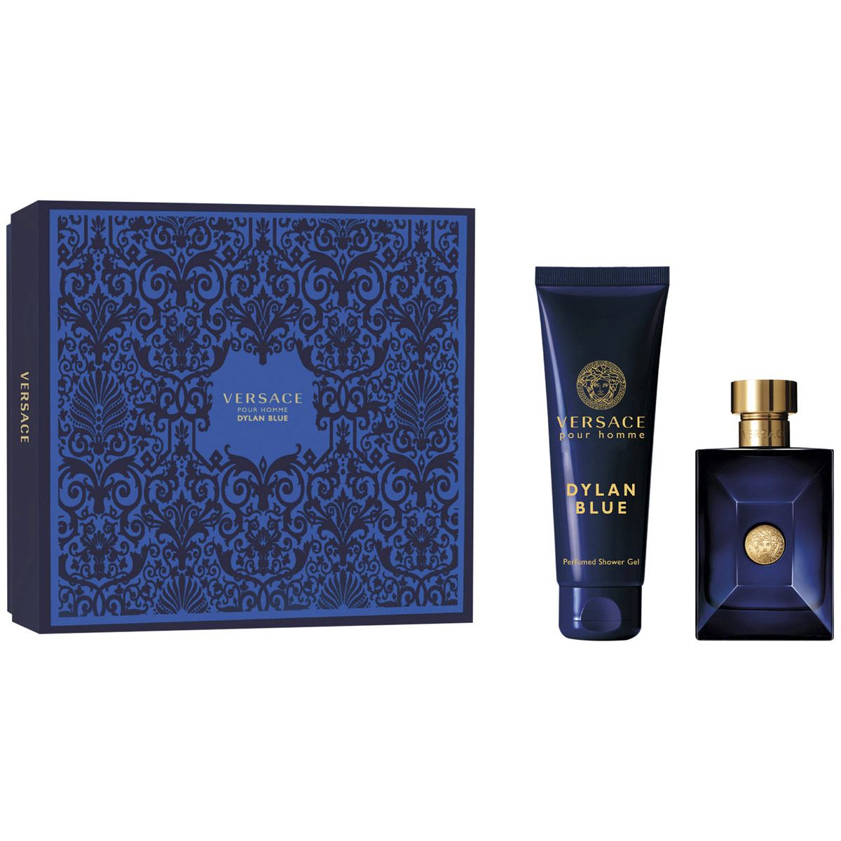 Fragancia Caballero&#44; Set Padres Versace Dylan Blue EDT 100 ML