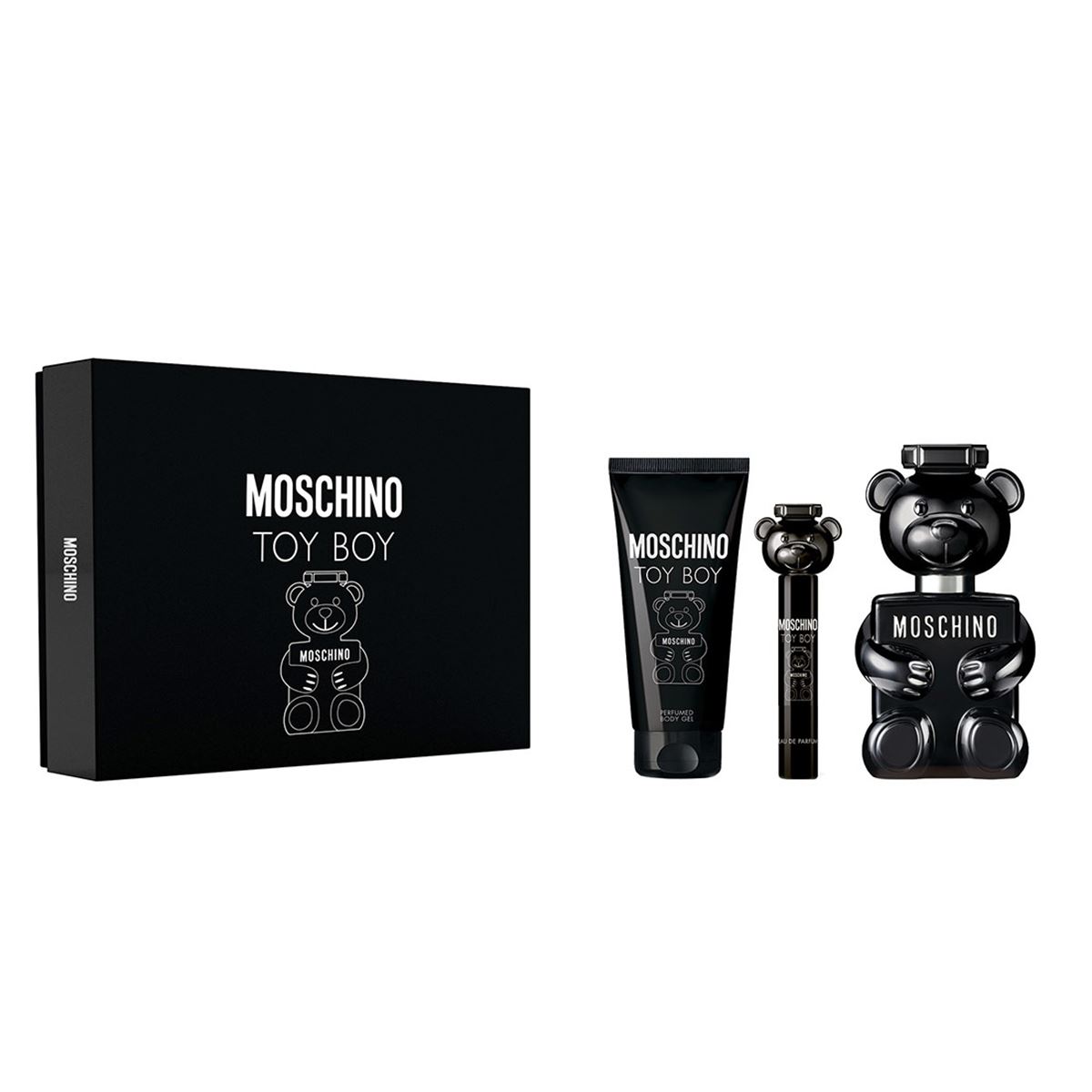 Set Fragancia para Hombre Moschino Toy Boy EDP 100 ml + Crema Corporal 100 ml + EDP 10 ml