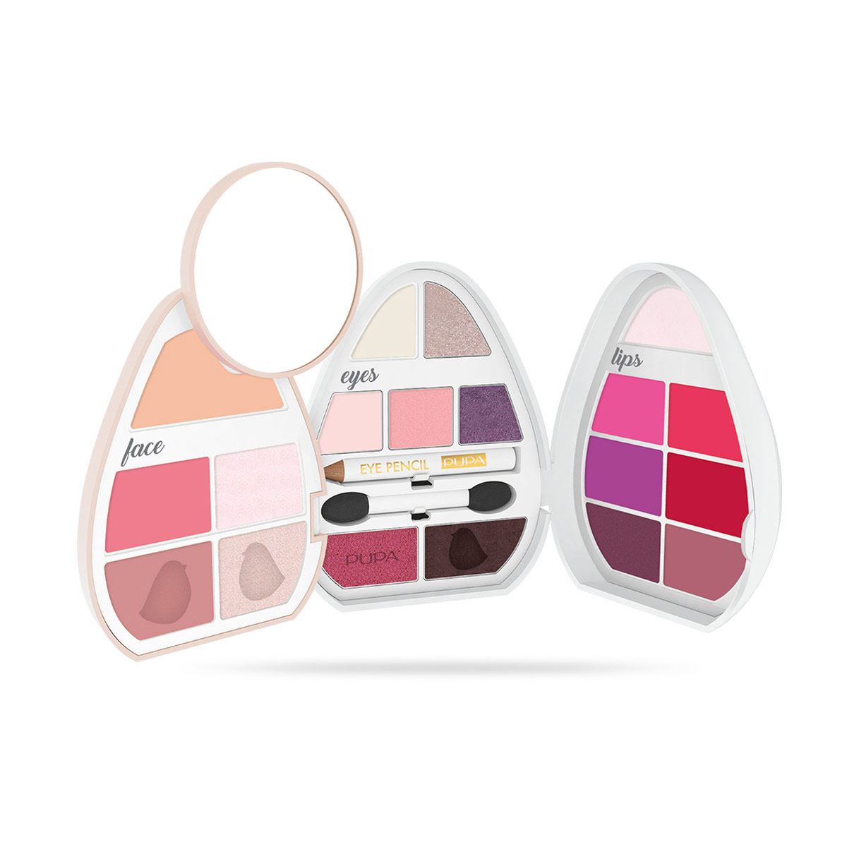Set de Maquillaje Pupa Bird 4 Blanco Set de Maquillaje Pupa Bird 4 Blanco