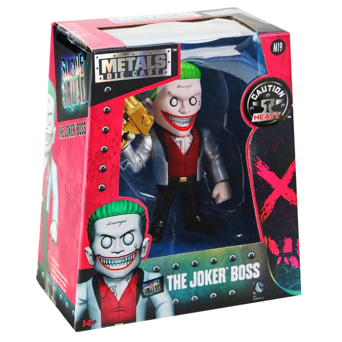 Figura de Accion 4" de Metal Suicide Squad Joker Boss