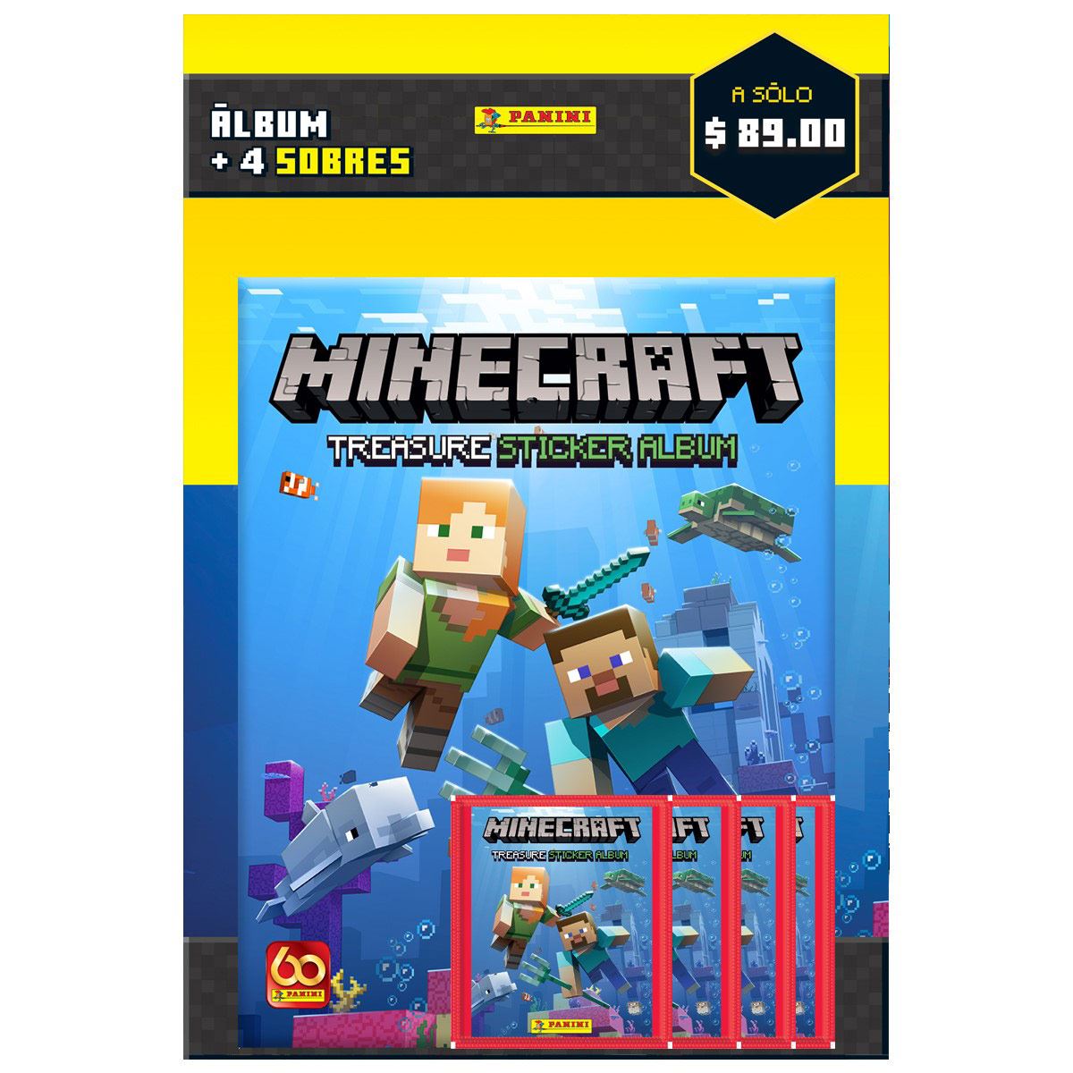 Minecraft multiset 4 sobres