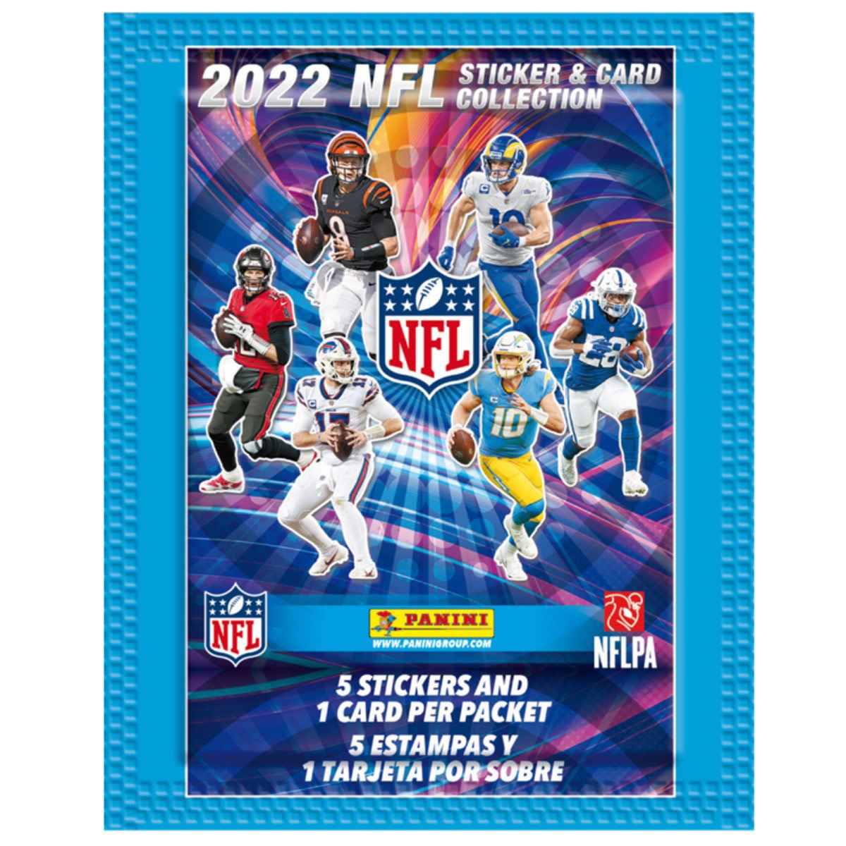 Sobre de estampas y tarjetas álbum Panini NFL 2022