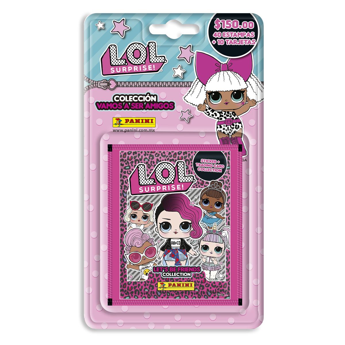 Blister L.o.l Panini Con 40 Estampas Y 10 Tarjetas
