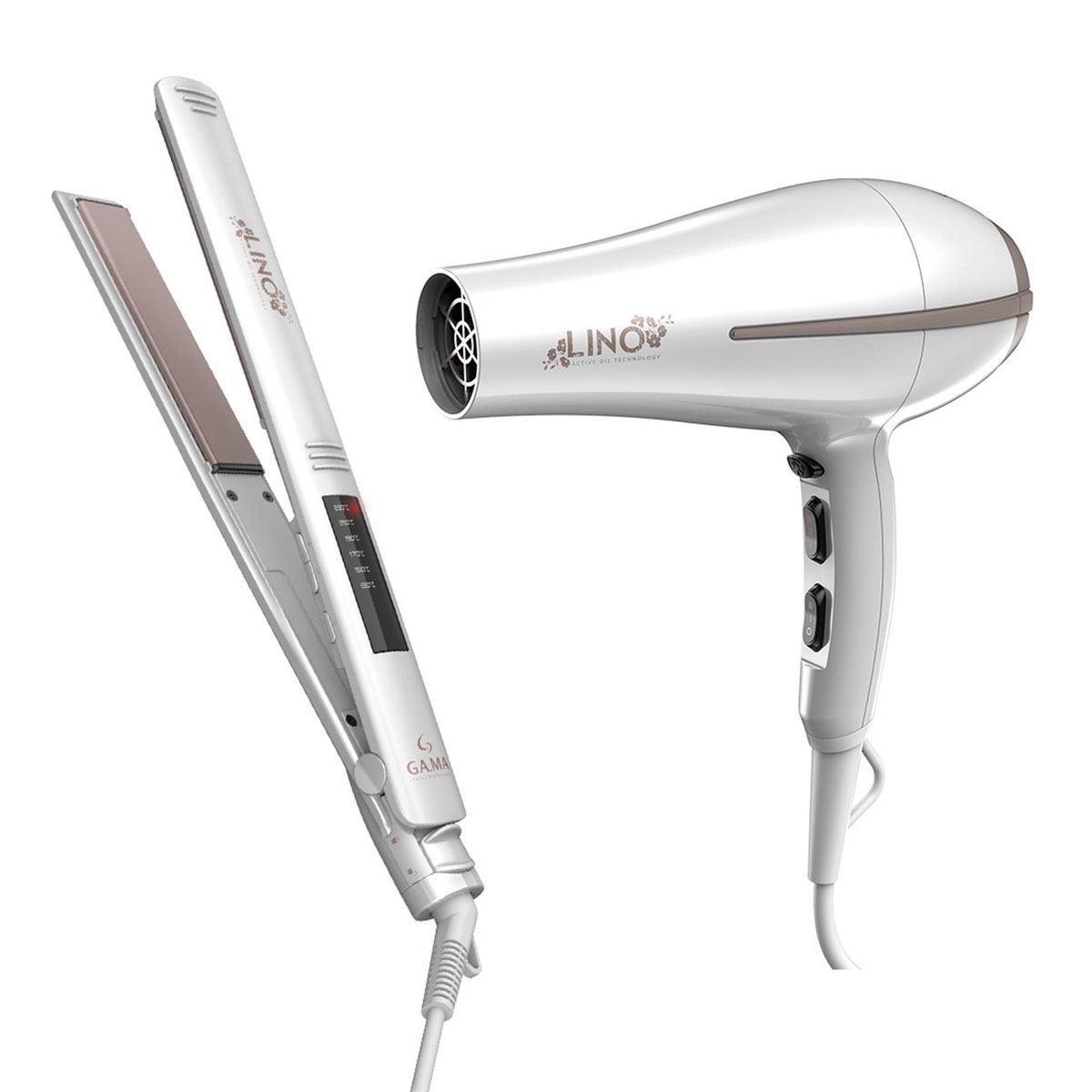 Duopack Plancha Led Y Secadora Lino