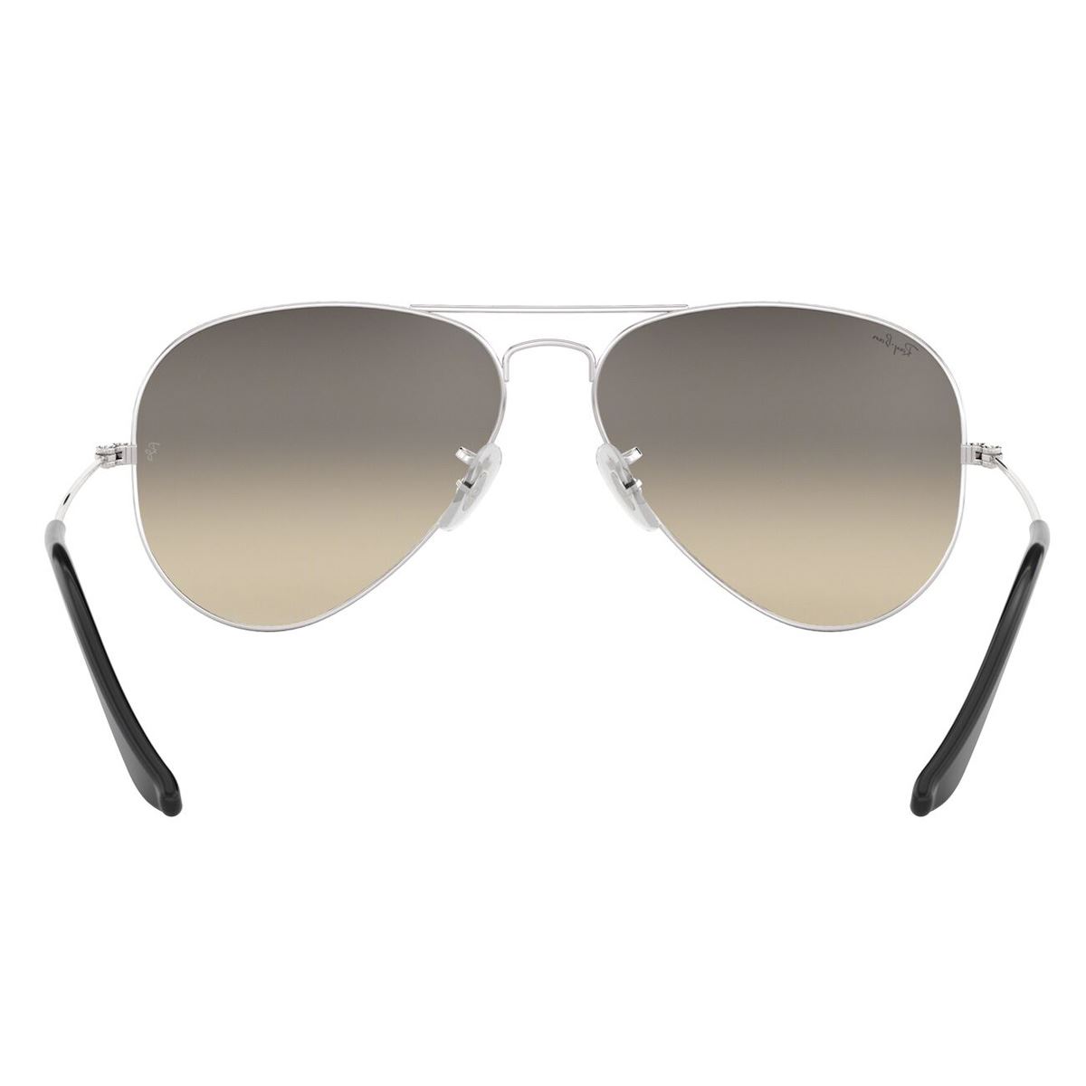 Lente Solar Aviador Metal Plateado Ray-Ban