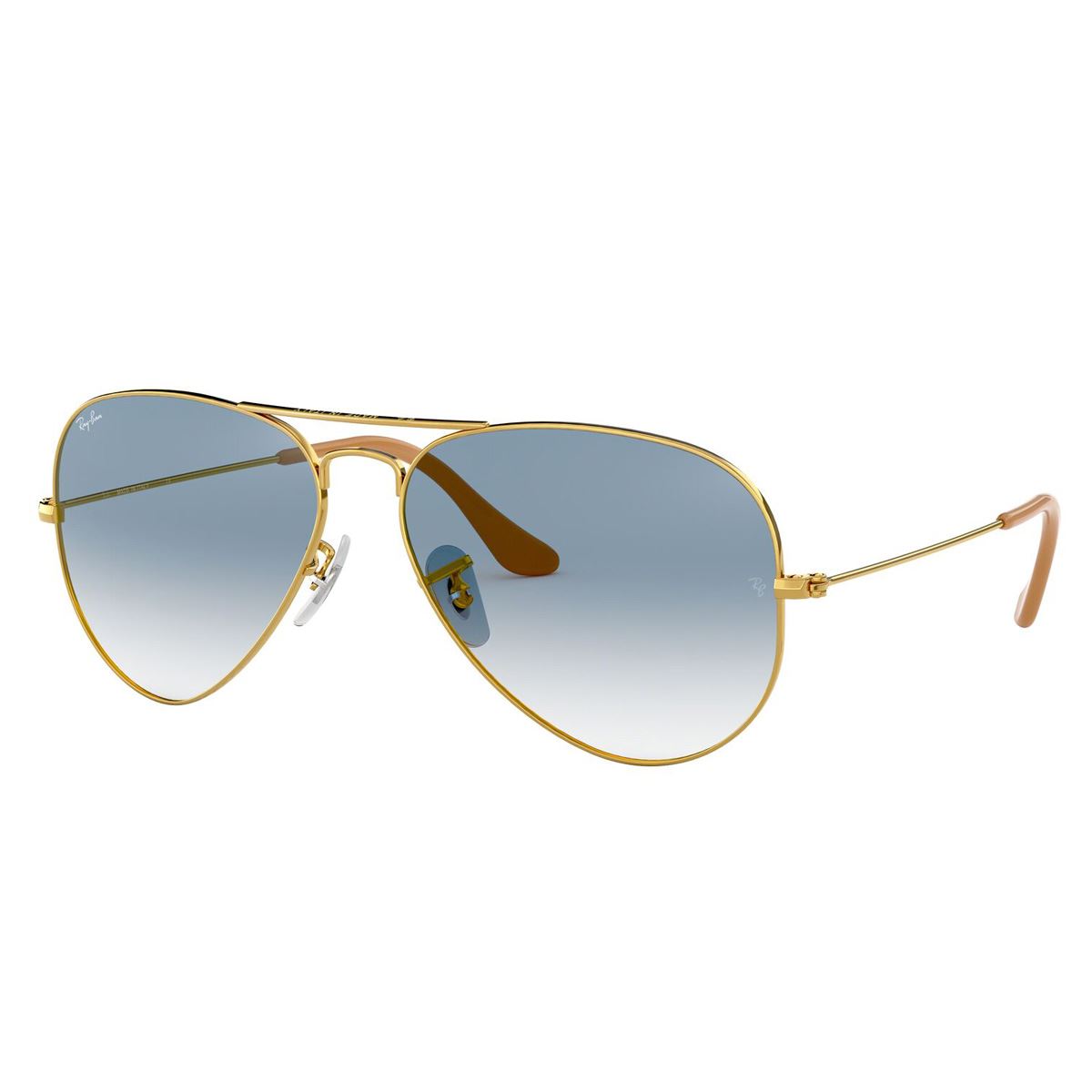 Lente solar Ray Ban Aviator Large Metal Azul Degradado Armazón en Metal