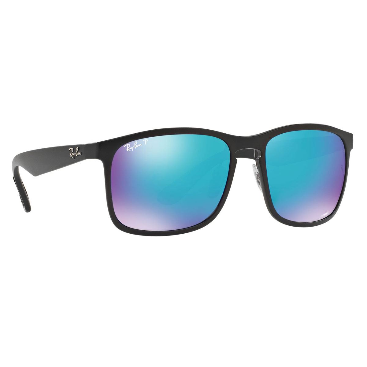 Ray-Ban Azul polarizado, armazón negro