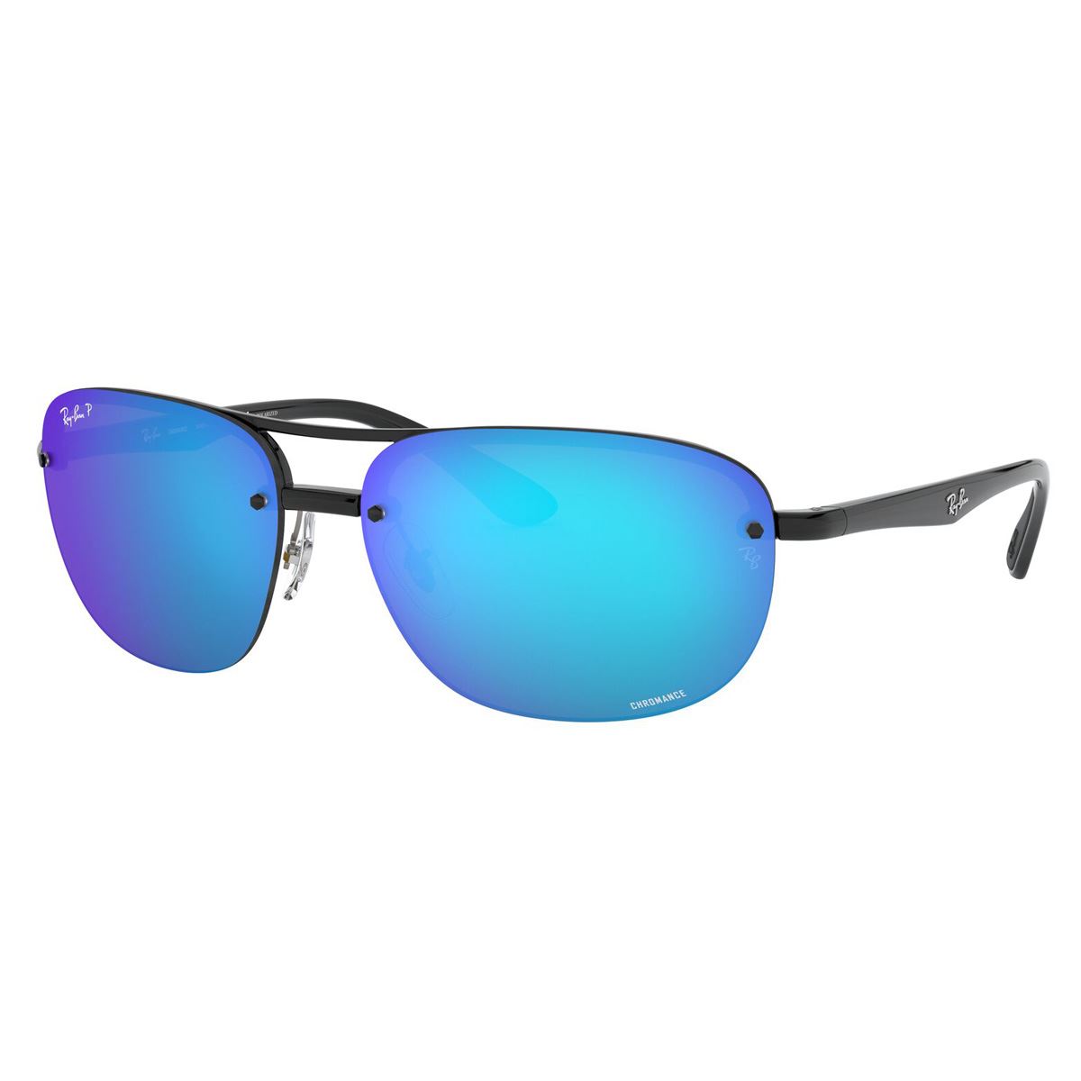 Lente Solar Ray-Ban Azul en Nylon Negro
