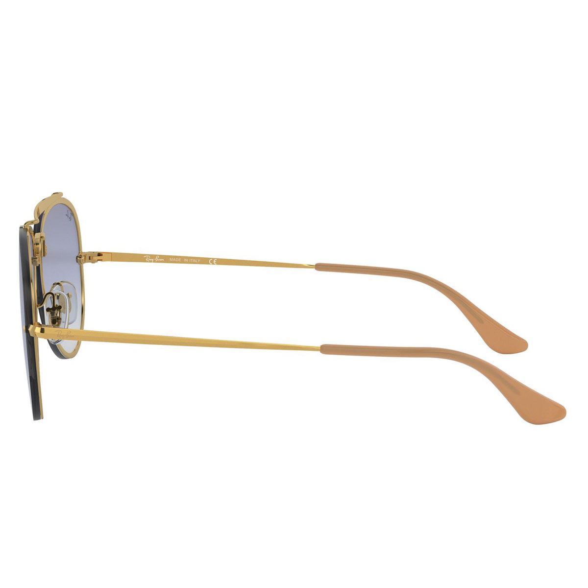 Ray-Ban blaze aviator azul degradado armazón en acero dorado