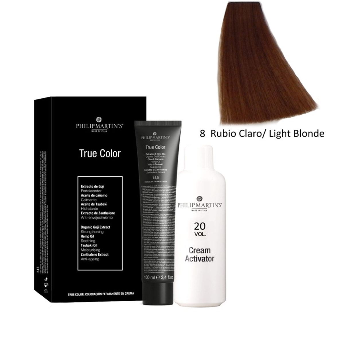 PHILIP MARTINS True Color # 8.0 rubio Claro  - Tinte