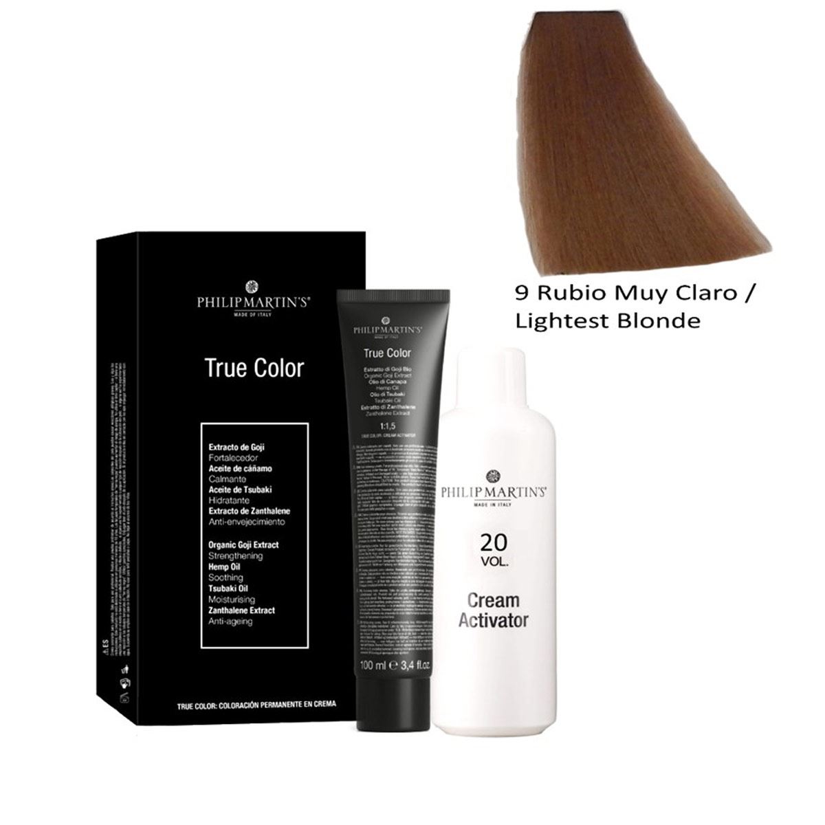 PHILIP MARTINS True Color # 9.0 Rubio Muy Claro - Tinte