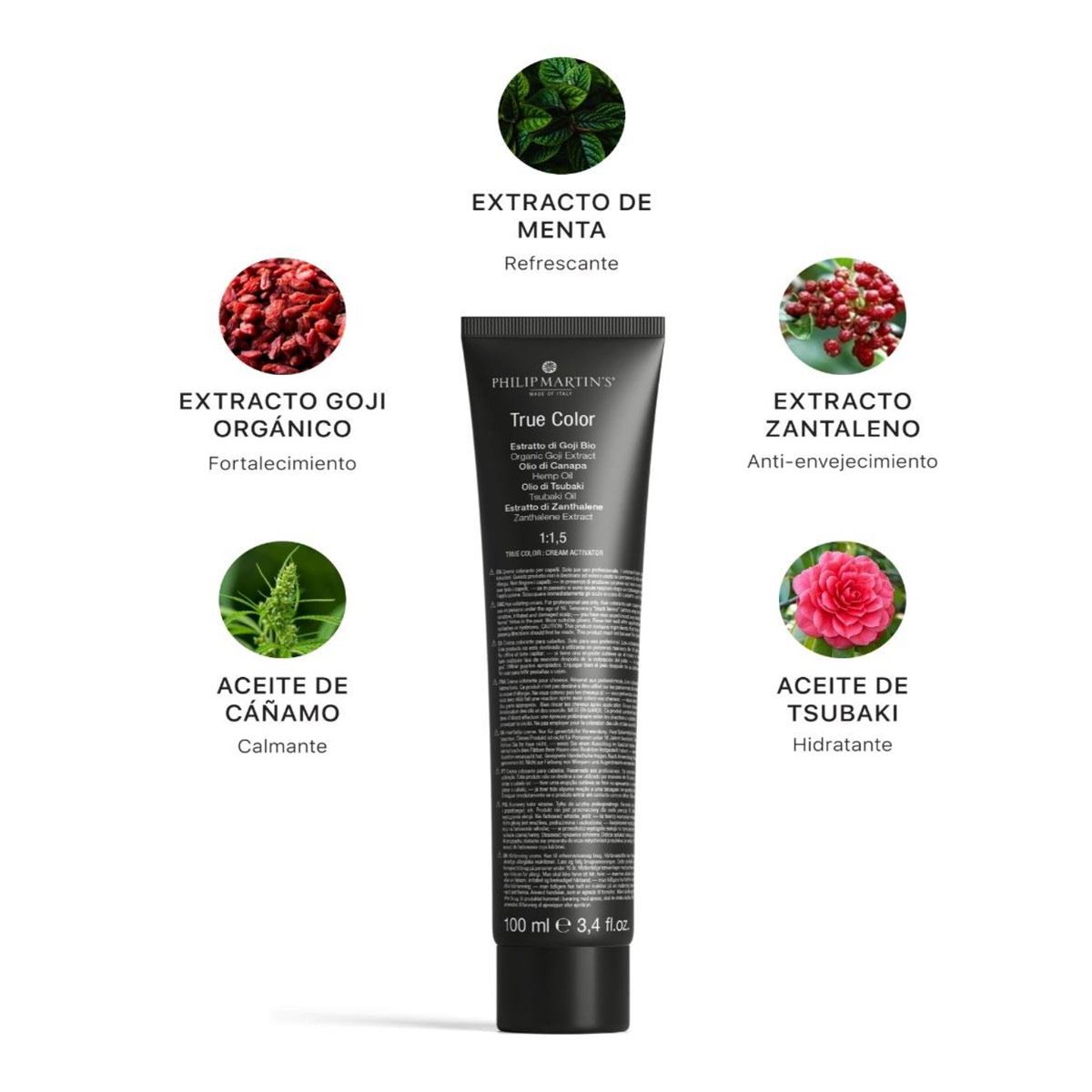 True Color # 6.66 Rubio Oscuro Rojo Intenso 100 ml