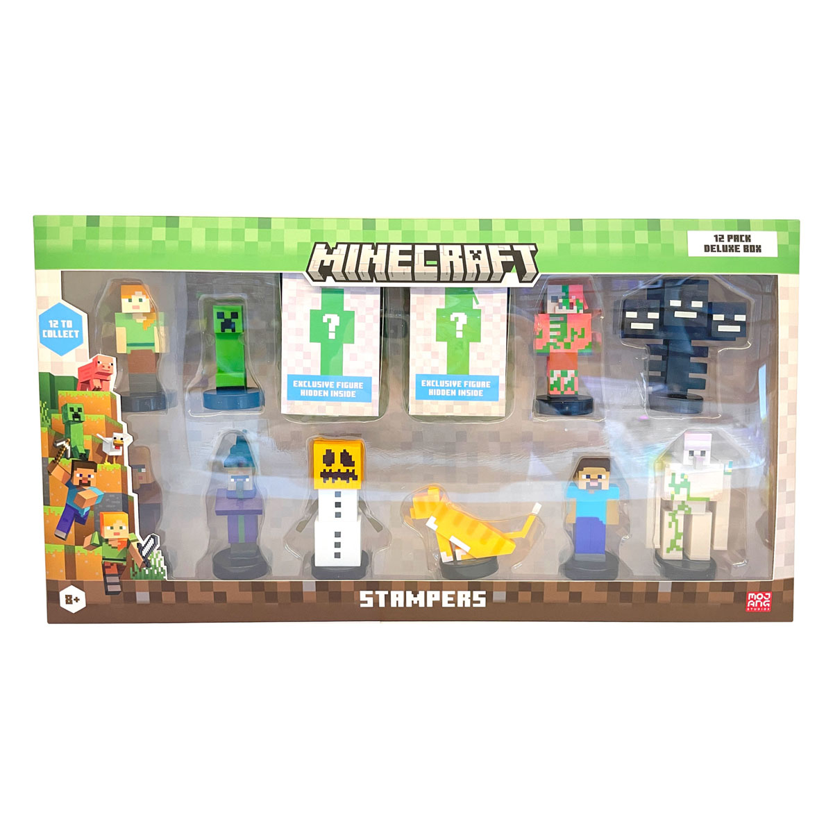 Set de Doce Figuras MINECRAFT Stampers Deluxe Box