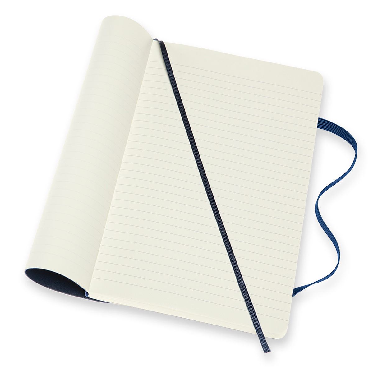 Libreta doble grande azul
