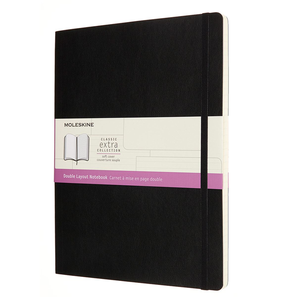 Libreta Doble Extra Grande Negra