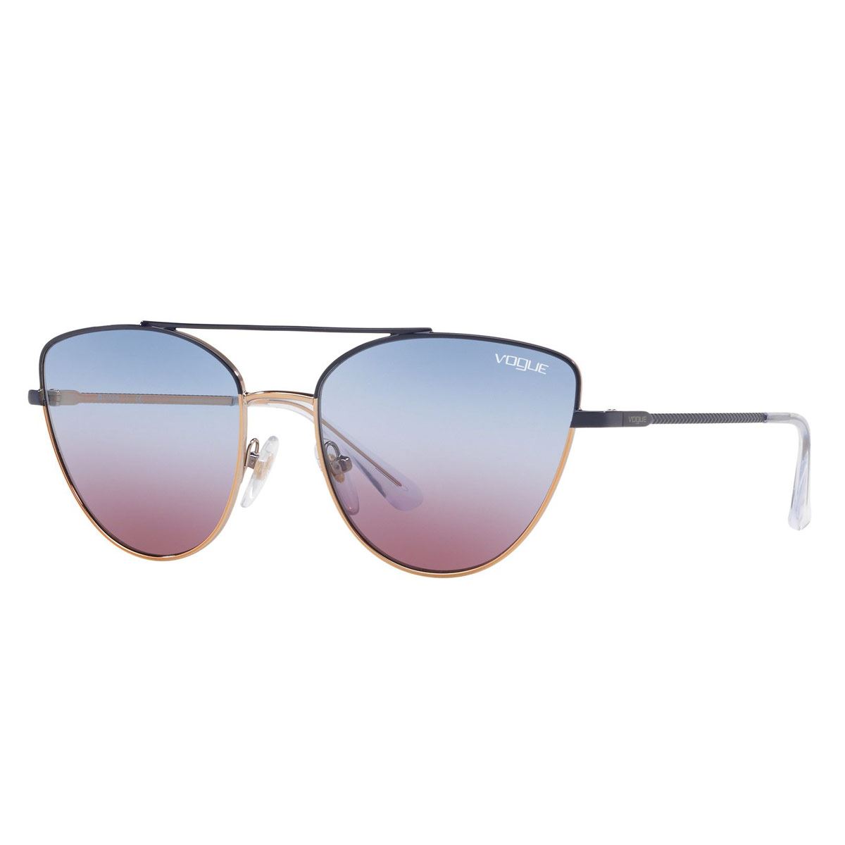 Lente De Sol Vogue En Metal Oro Rosa-Azul